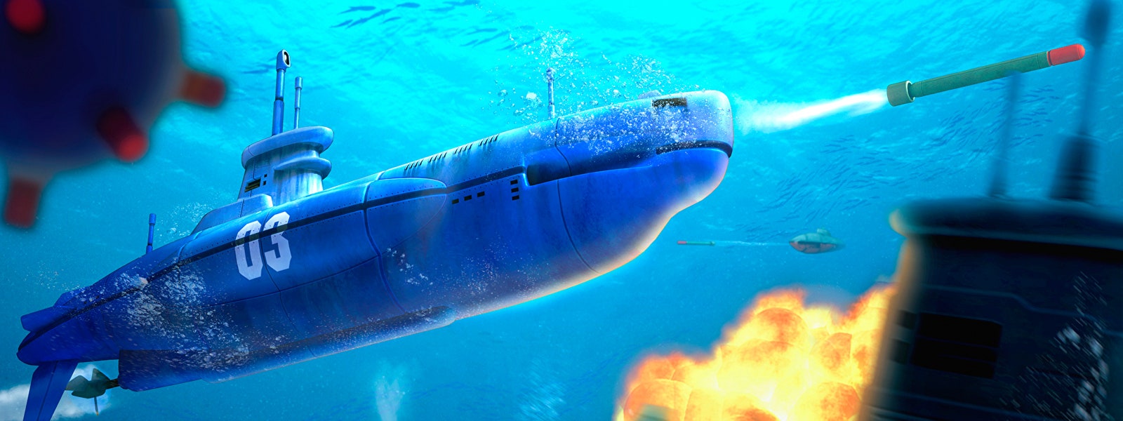 Steel Diver Sub Wars hero art